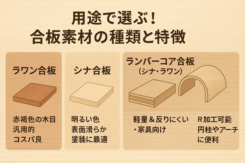 合板を用途で選ぶアイキャッチ画像