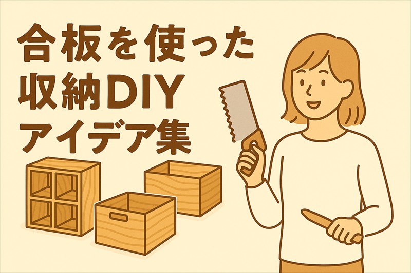 合板を使った収納DIYアイデア集アイキャッチ画像