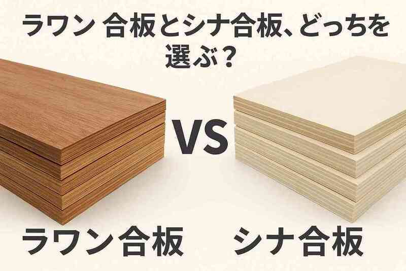 ラワン合板とシナ合板、どっちを選ぶ？